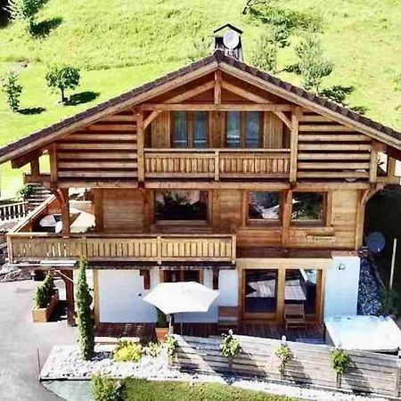 Androsace Appartement Dans Chalet Bois Avec Jacuzzi Privatif Terrasse Et Vue Montagne Les Villards-sur-Thônes Exteriör bild