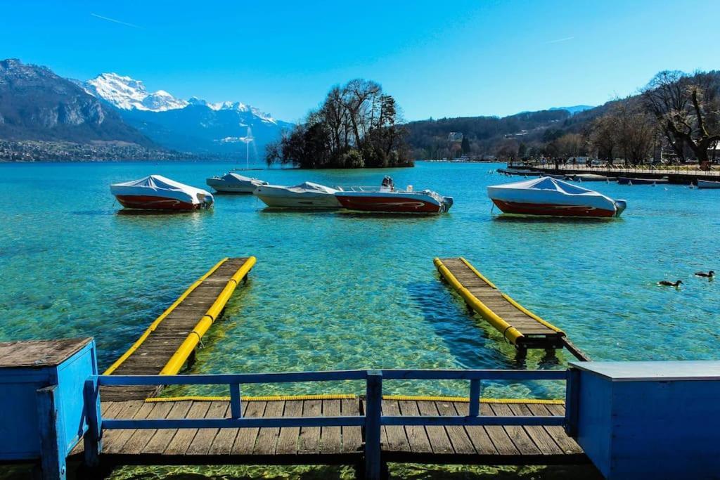 Androsace Appartement Dans Chalet Bois Avec Jacuzzi Privatif Terrasse Et Vue Montagne Les Villards-sur-Thônes Exteriör bild