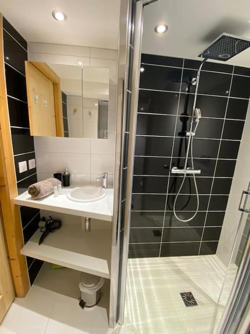 Androsace Appartement Dans Chalet Bois Avec Jacuzzi Privatif Terrasse Et Vue Montagne Les Villards-sur-Thônes Exteriör bild